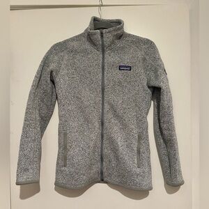 Women’s Patagonia better sweater full zip xs grey
